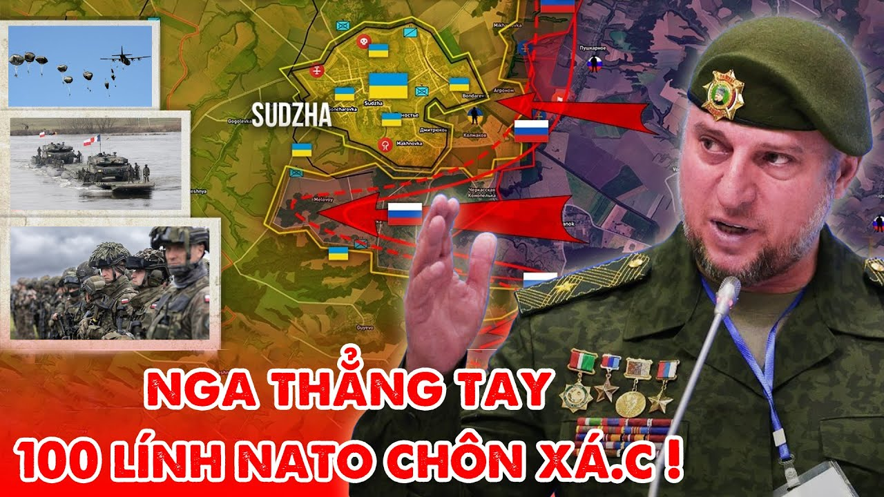 Nga thẳng tay với 100 lính đánh thuê NATO không hàng ở Kursk !