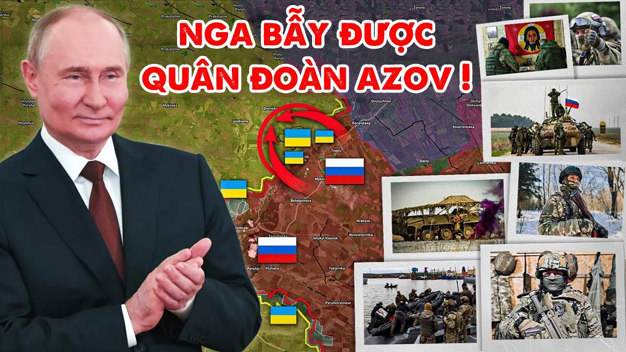 Tưởng ngon tái chiếm được 1 làng ở Lugansk, quân đoàn Azov Ukraine bị Nga hủy diệt