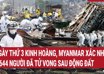 Ngày thứ 3 kinh hoàng, Myanmar xác nhận 1.644 người đã tử vong sau động đất