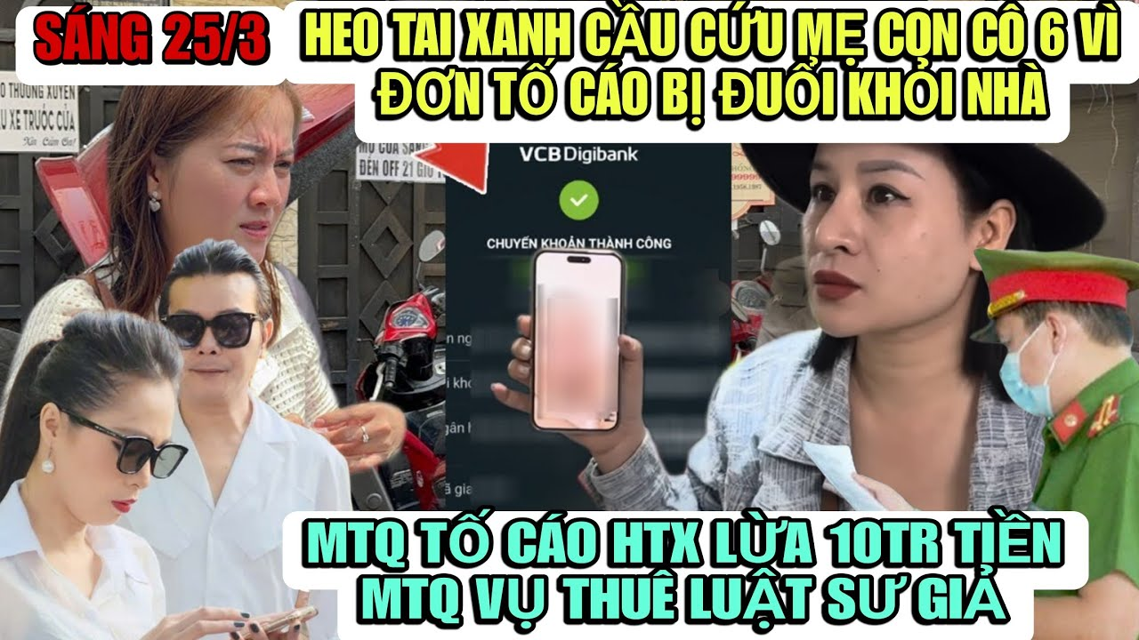 Heo Tai Xanh Lại Nhà Cầu Cứu Mẹ Con Cô 6 Vì Đơn Tố Cáo Hình Sự Bị Đuổi Khỏi Nhà, MTQ Tố Cáo Lừa Đảo