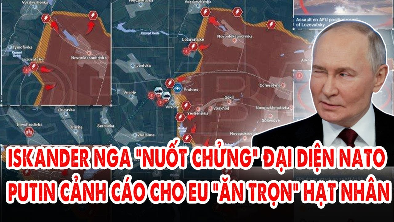 Iskander Nga “nuốt chửng” đại diện NATO: Putin cảnh cáo cho EU “ăn trọn” hạt nhân nếu còn “láo”